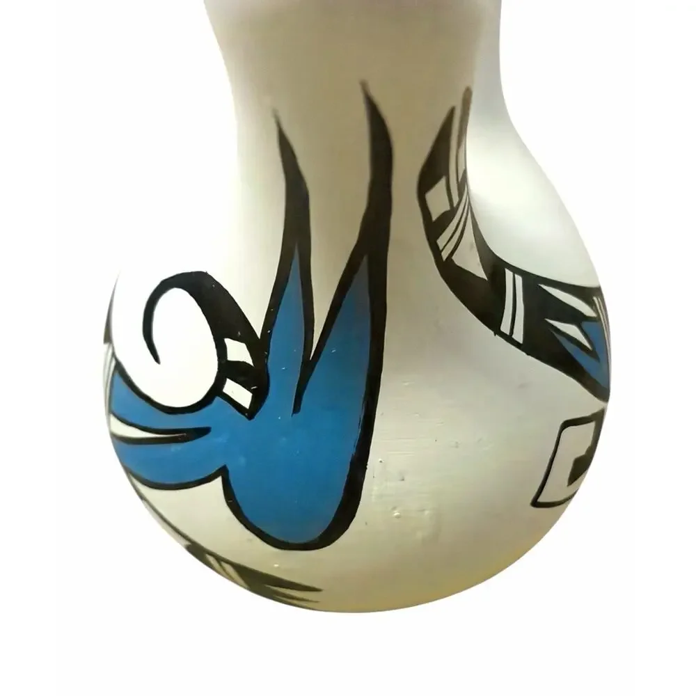VINTAGE Native American Wedding Vase MEXICO Artist Signed 3316-44